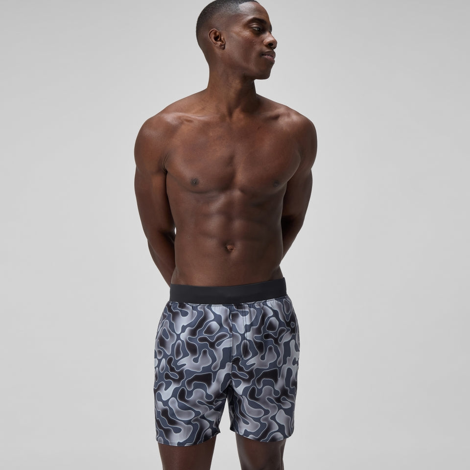 Lookout Printed 40cm Swim Shorts Grey | Speedo