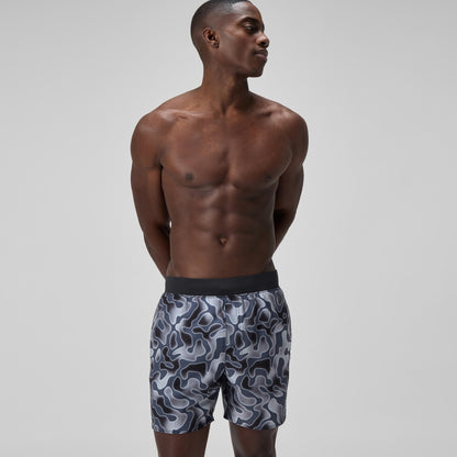 Lookout Printed 40cm Swim Shorts Grey | Speedo