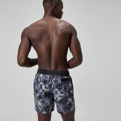 Lookout Printed 40cm Swim Shorts Grey | Speedo