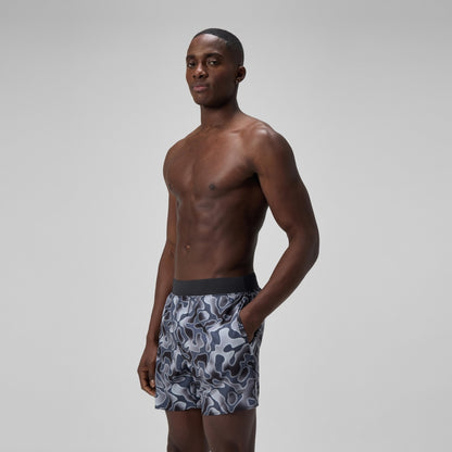 Lookout Printed 40cm Swim Shorts Grey | Speedo