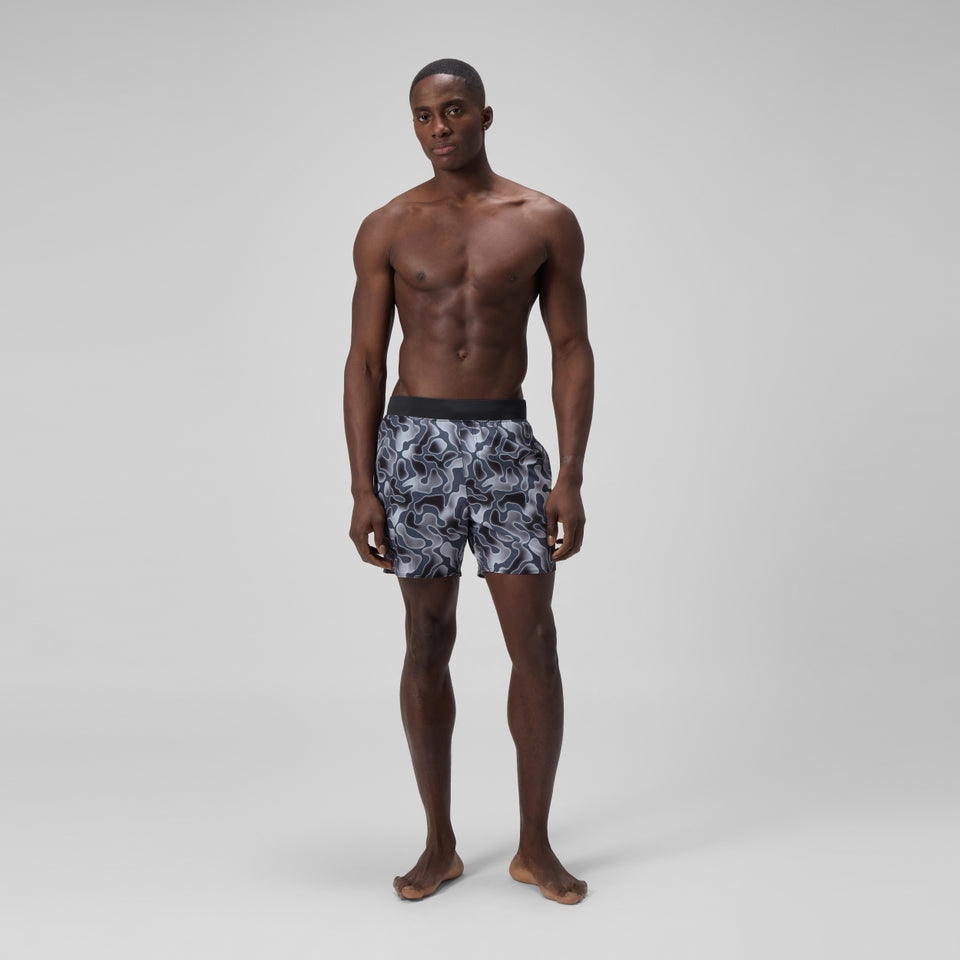 Lookout Printed 40cm Swim Shorts Grey | Speedo