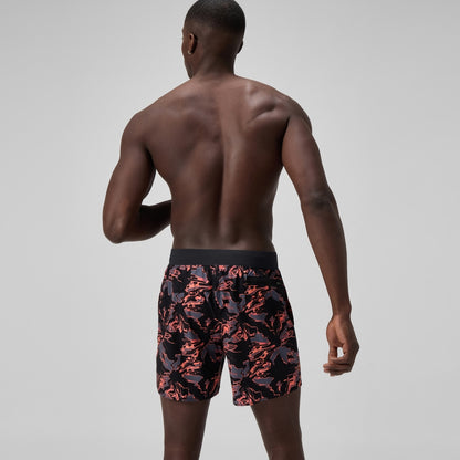 Lookout Printed 40cm Swim Shorts Black/Orange | Speedo