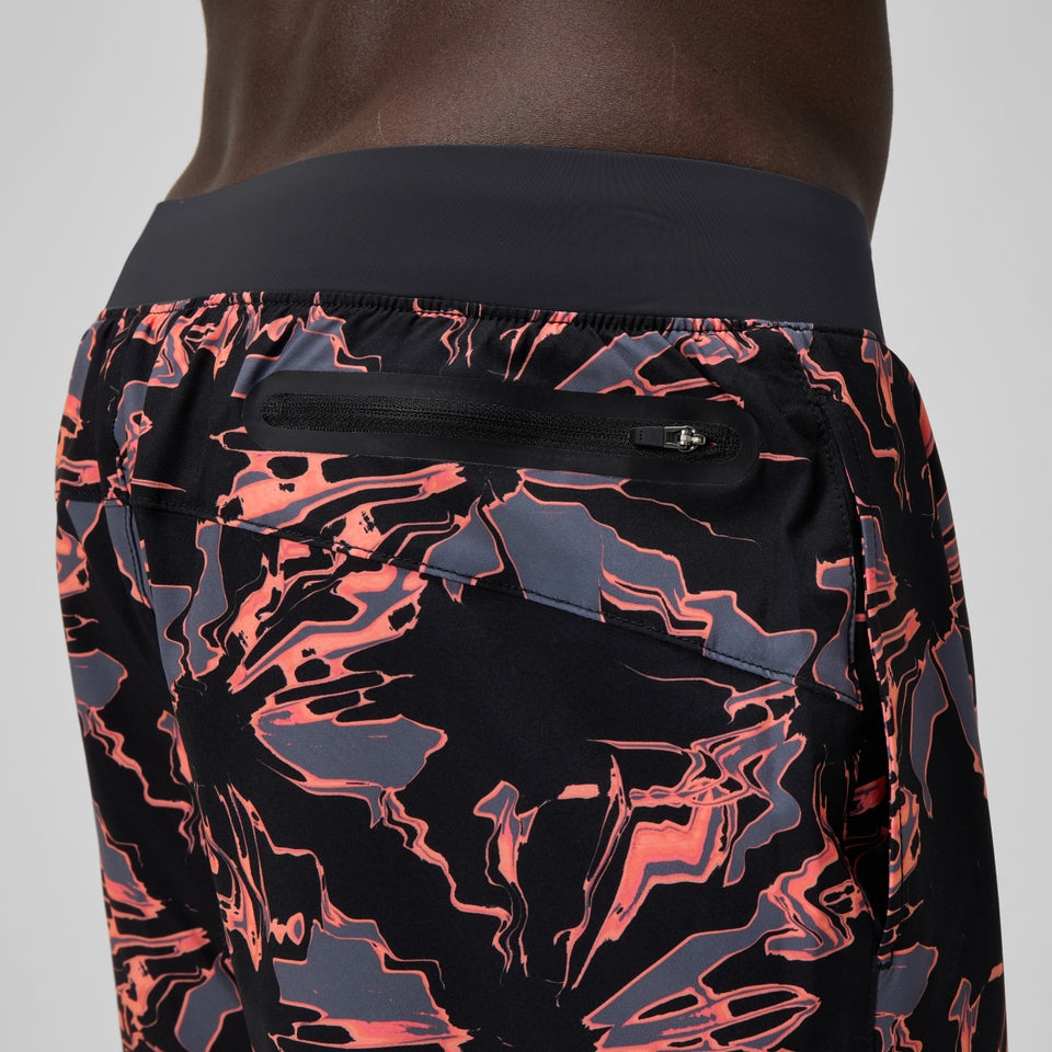 Lookout Printed 40cm Swim Shorts Black/Orange | Speedo