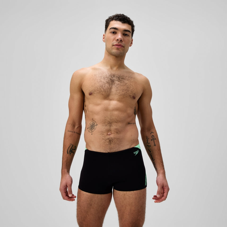 Hyperboom Splice Aquashort Black/Green | Speedo