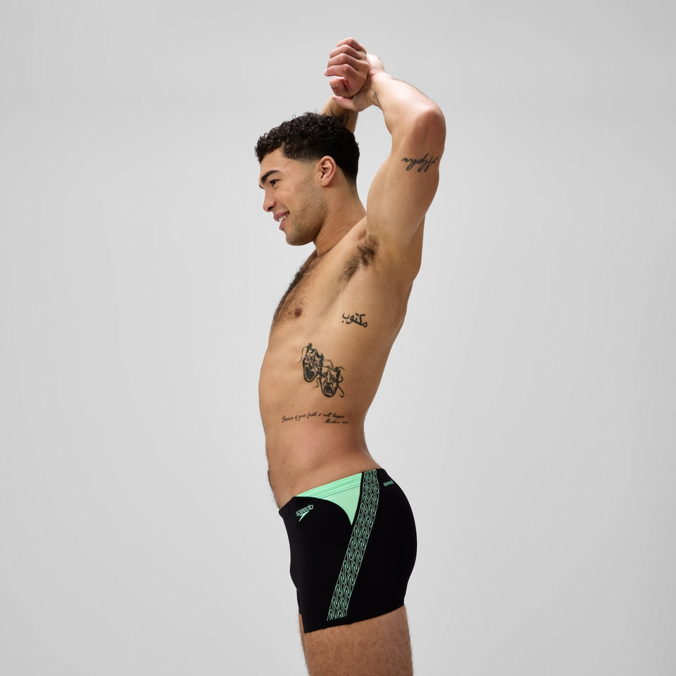 Hyperboom Splice Aquashort Black/Green | Speedo