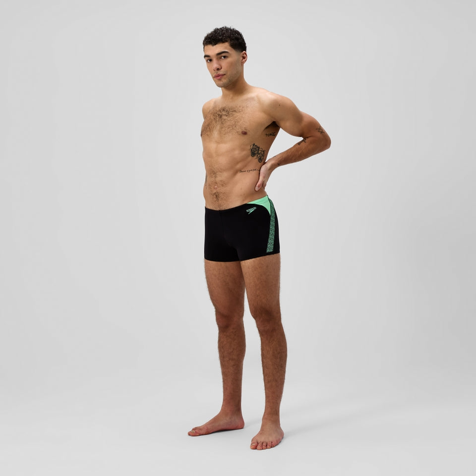 Hyperboom Splice Aquashort Black/Green | Speedo