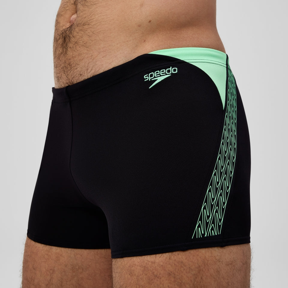 Hyperboom Splice Aquashort Black/Green | Speedo