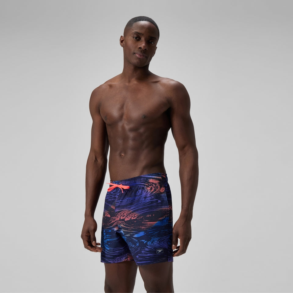 Redondo Edge Printed 40cm Swim Shorts Blue | Speedo