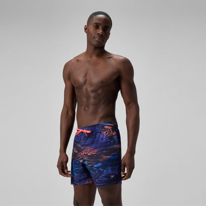 Redondo Edge Printed 40cm Swim Shorts Blue | Speedo