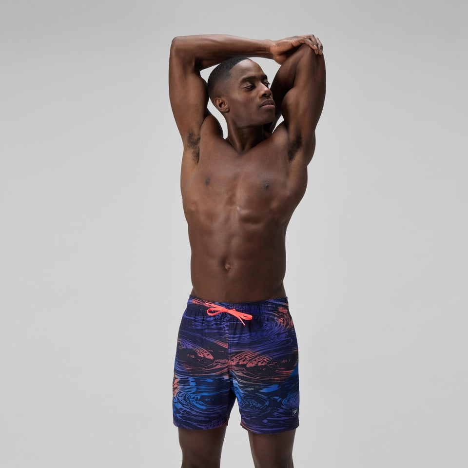 Redondo Edge Printed 40cm Swim Shorts Blue | Speedo