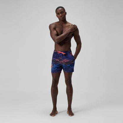 Redondo Edge Printed 40cm Swim Shorts Blue | Speedo