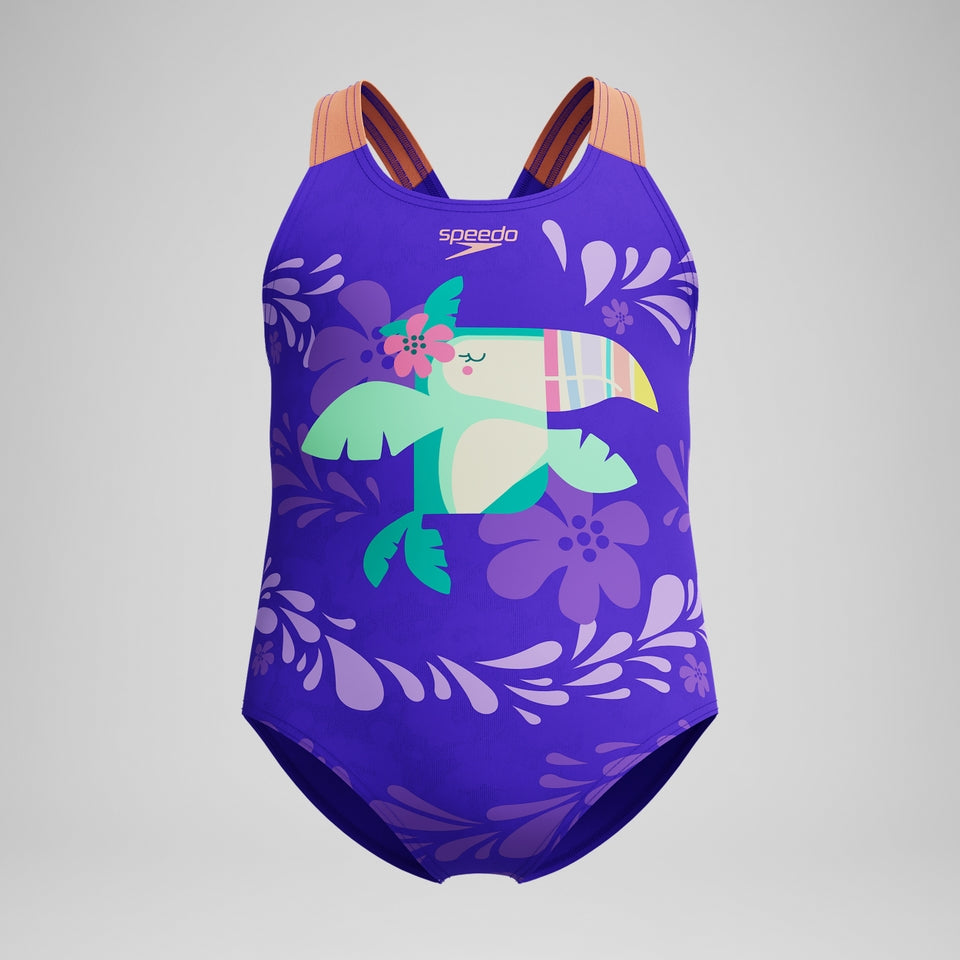 Infant Girls Learn to Swim Printed Swimsuit Purple | Speedo