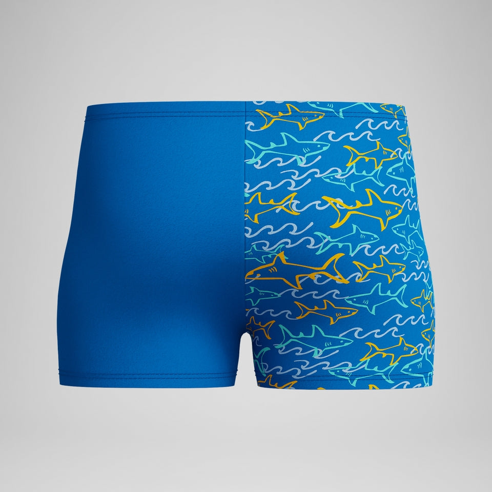 Infant Boys Learn to Swim Allover Aquashort Blue/Yellow | Speedo