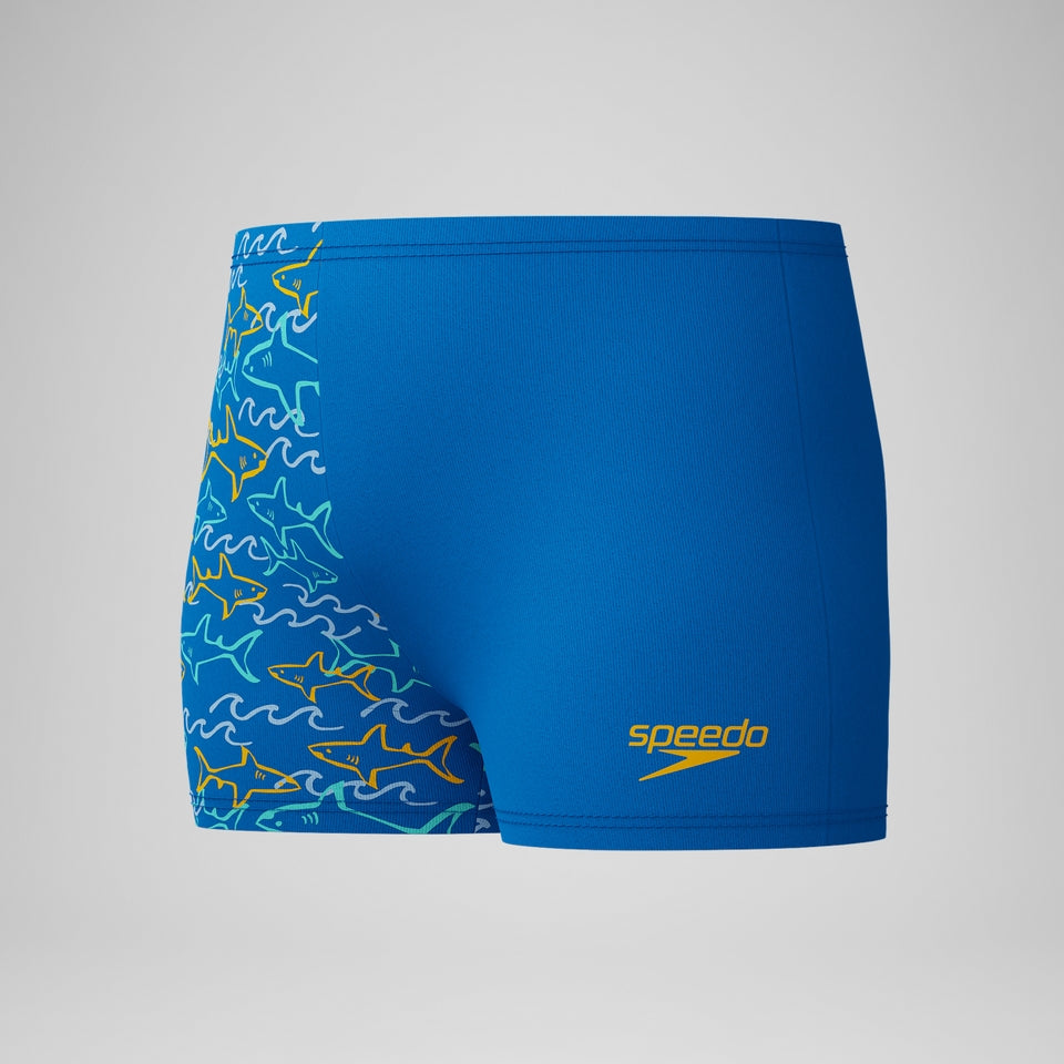 Infant Boys Learn to Swim Allover Aquashort Blue/Yellow | Speedo