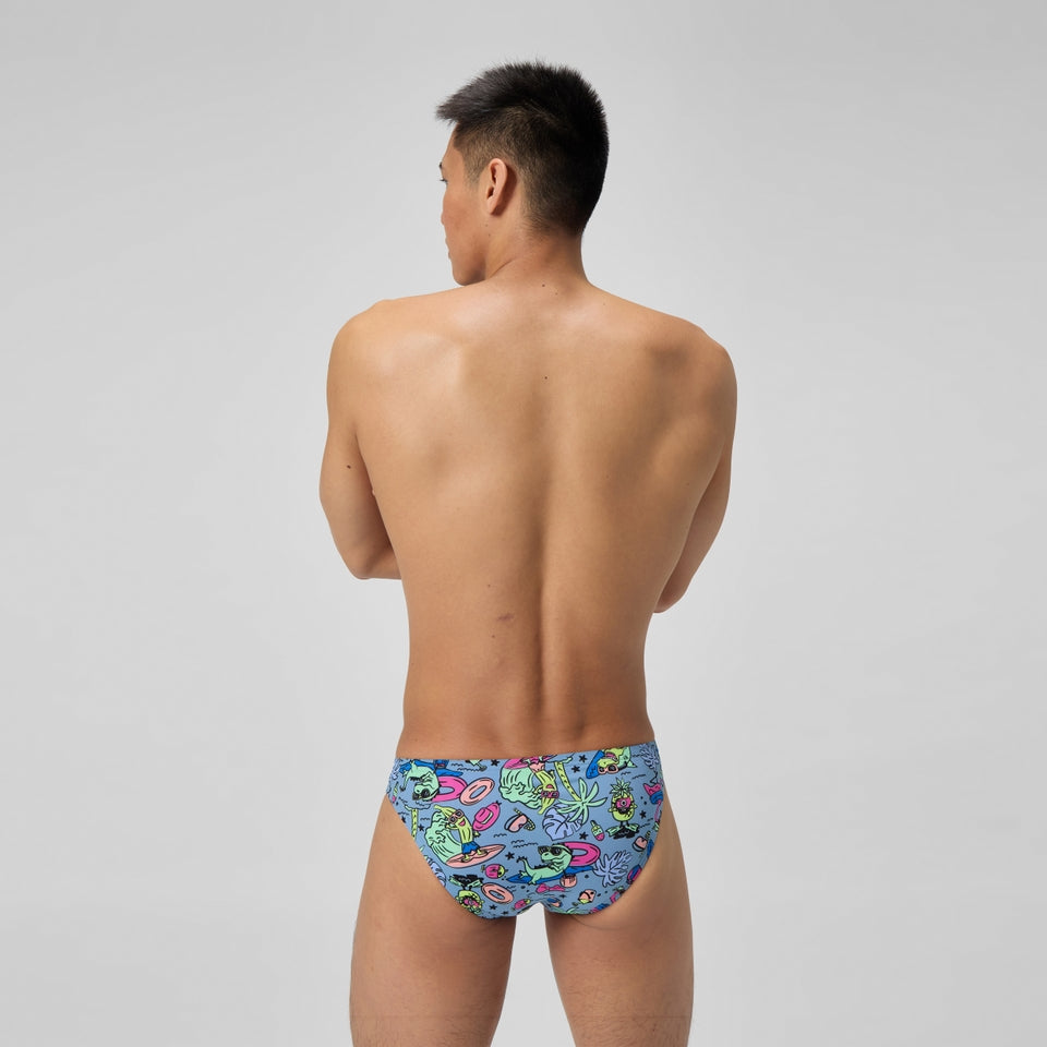 Club Training Printed Brief Blue/Green | Speedo