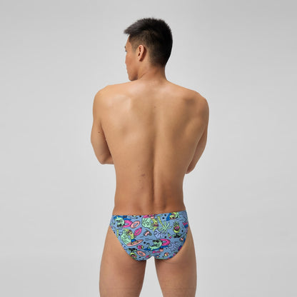Club Training Printed Brief Blue/Green | Speedo