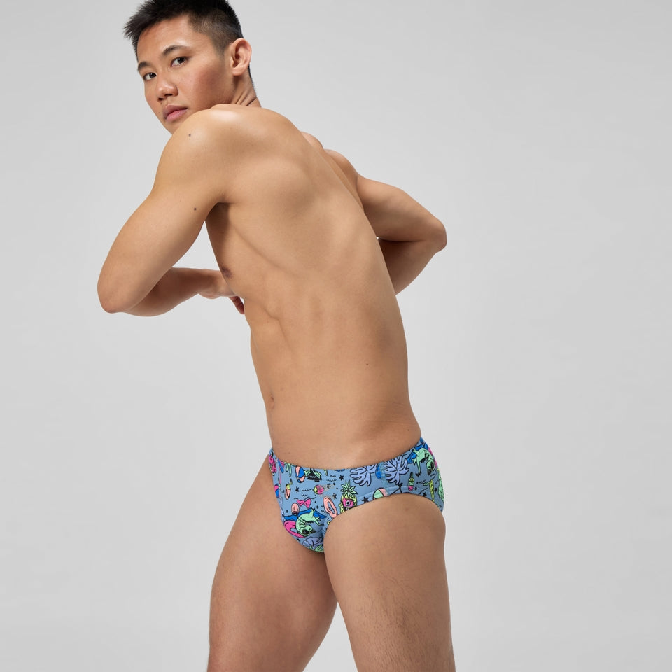 Club Training Printed Brief Blue/Green | Speedo