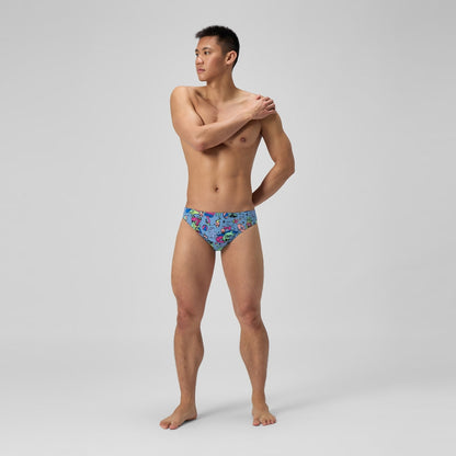 Club Training Printed Brief Blue/Green | Speedo