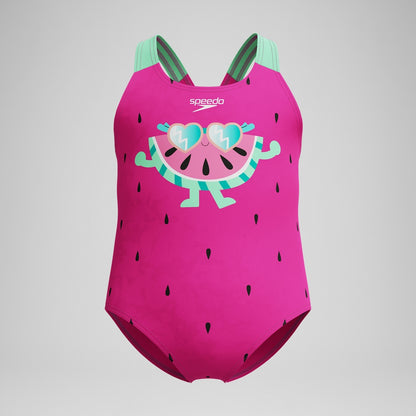 Infant Girls Learn to Swim Printed Swimsuit Pink | Speedo