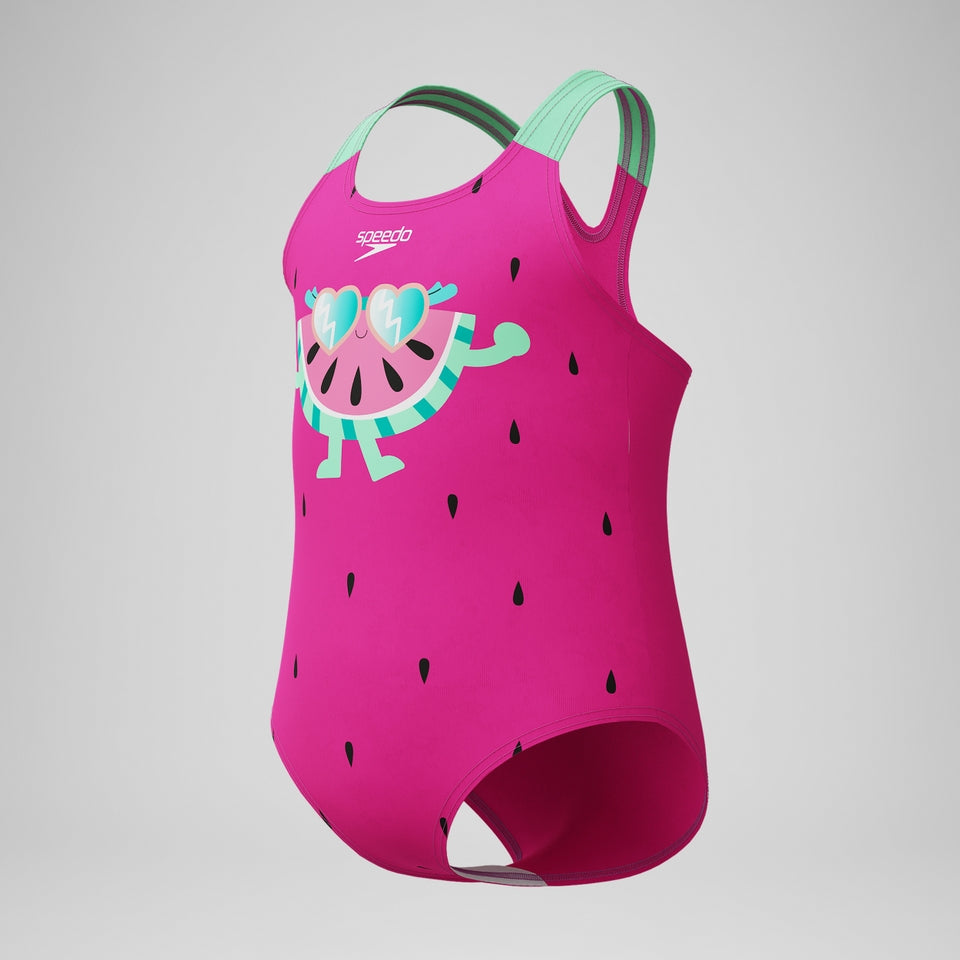 Infant Girls Learn to Swim Printed Swimsuit Pink | Speedo