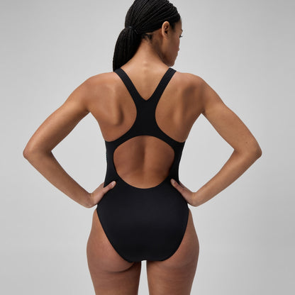 Medalist Printed Swimsuit Black/Green | Speedo