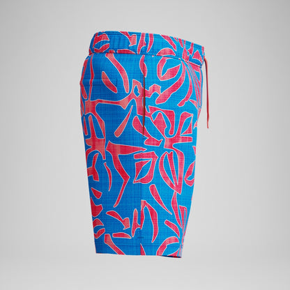 Redondo Edge Printed 45cm Swim Shorts Orange/Blue | Speedo