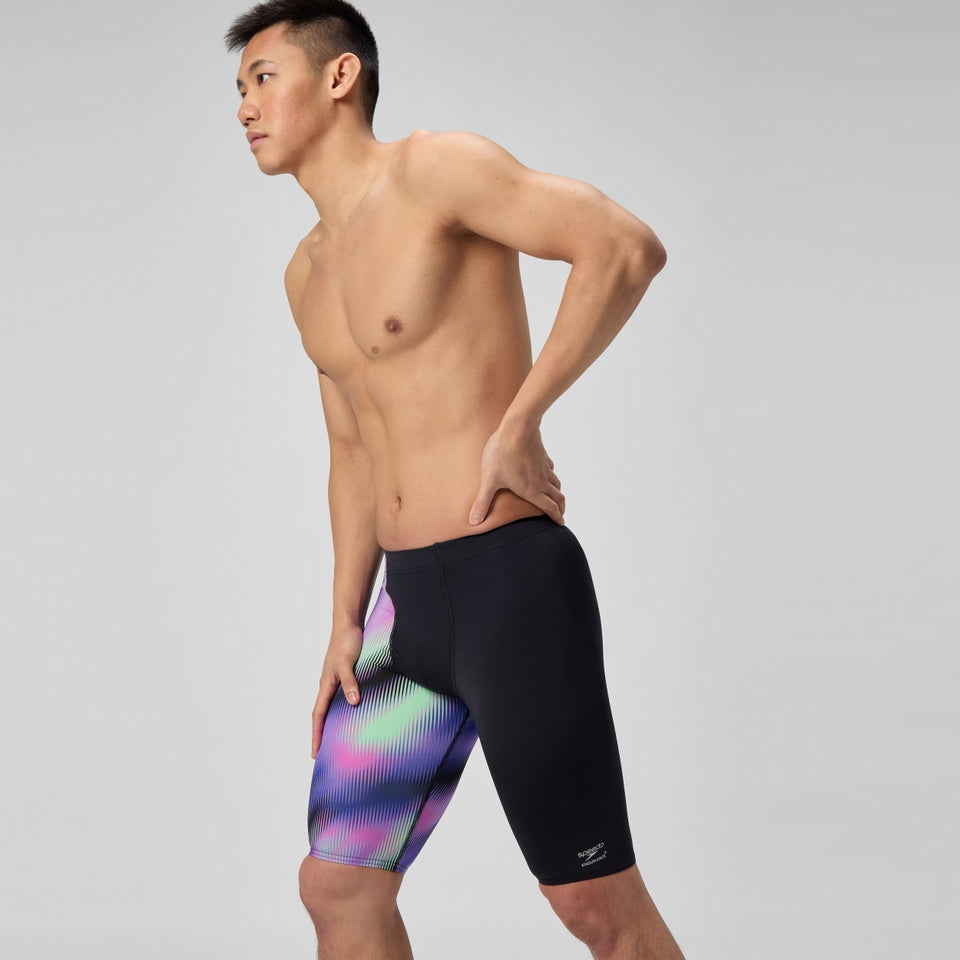 Club Training Printed Jammer Black/Purple | Speedo