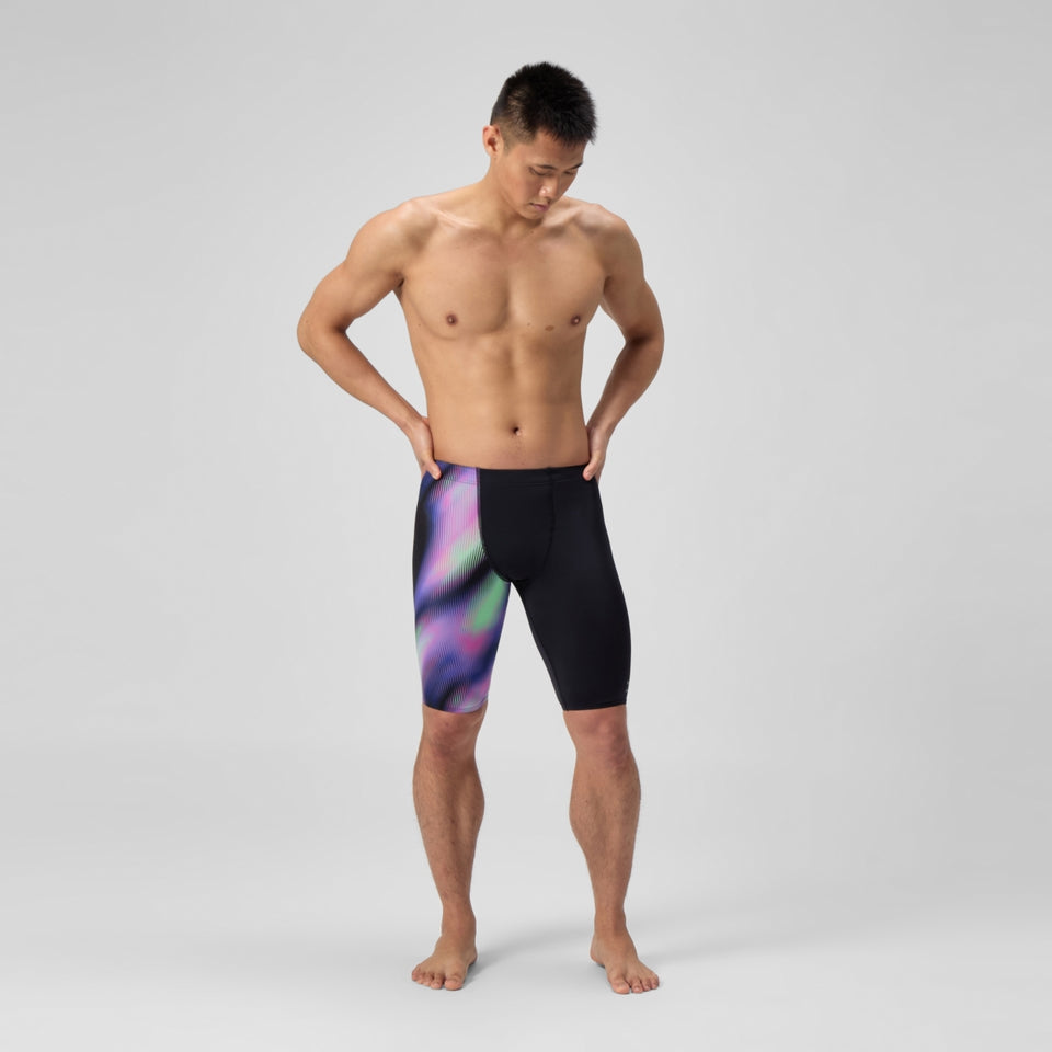 Club Training Printed Jammer Black/Purple | Speedo