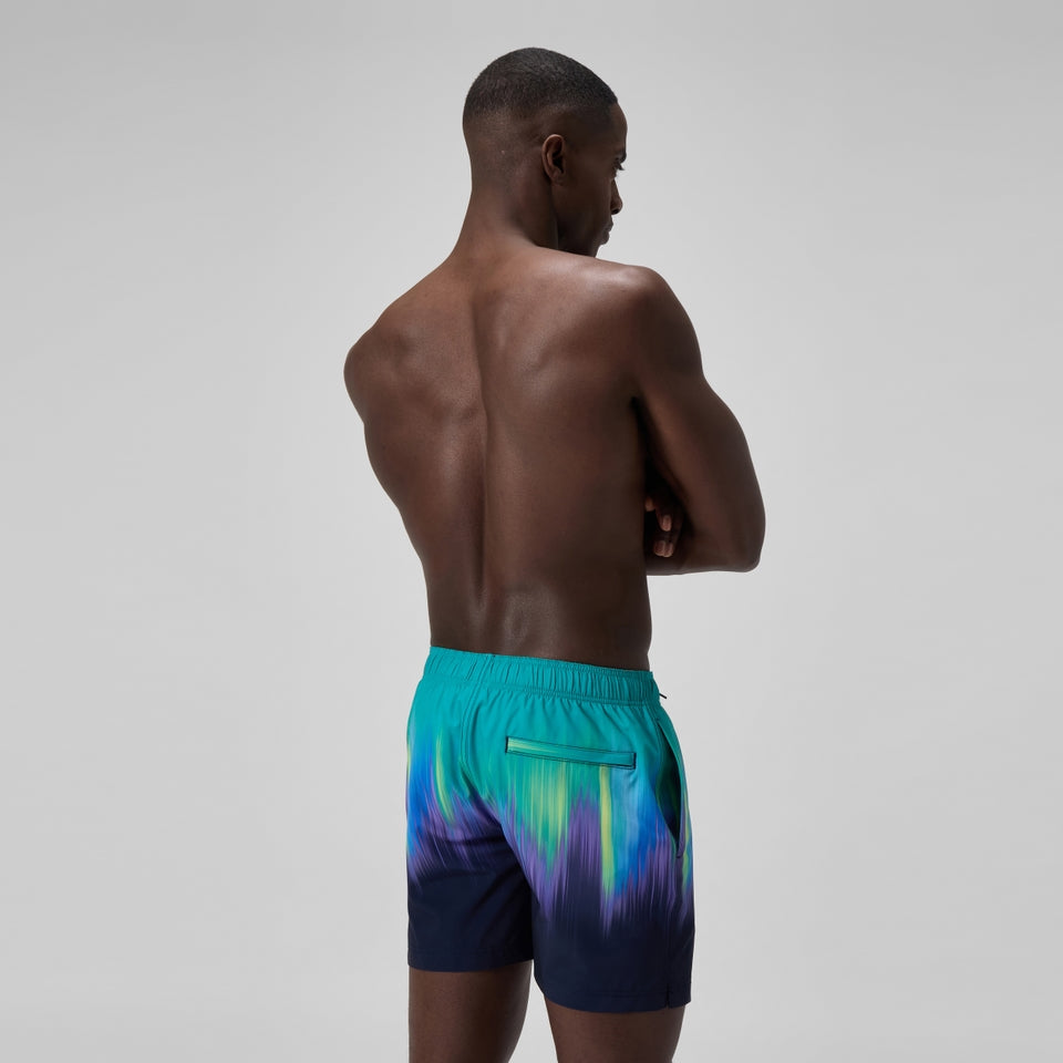 Redondo Edge Printed 40cm Swim Shorts Green/Blue | Speedo