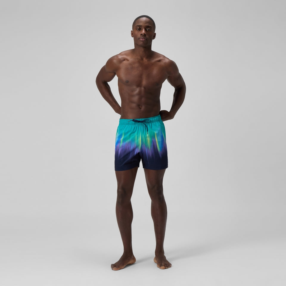Redondo Edge Printed 40cm Swim Shorts Green/Blue | Speedo