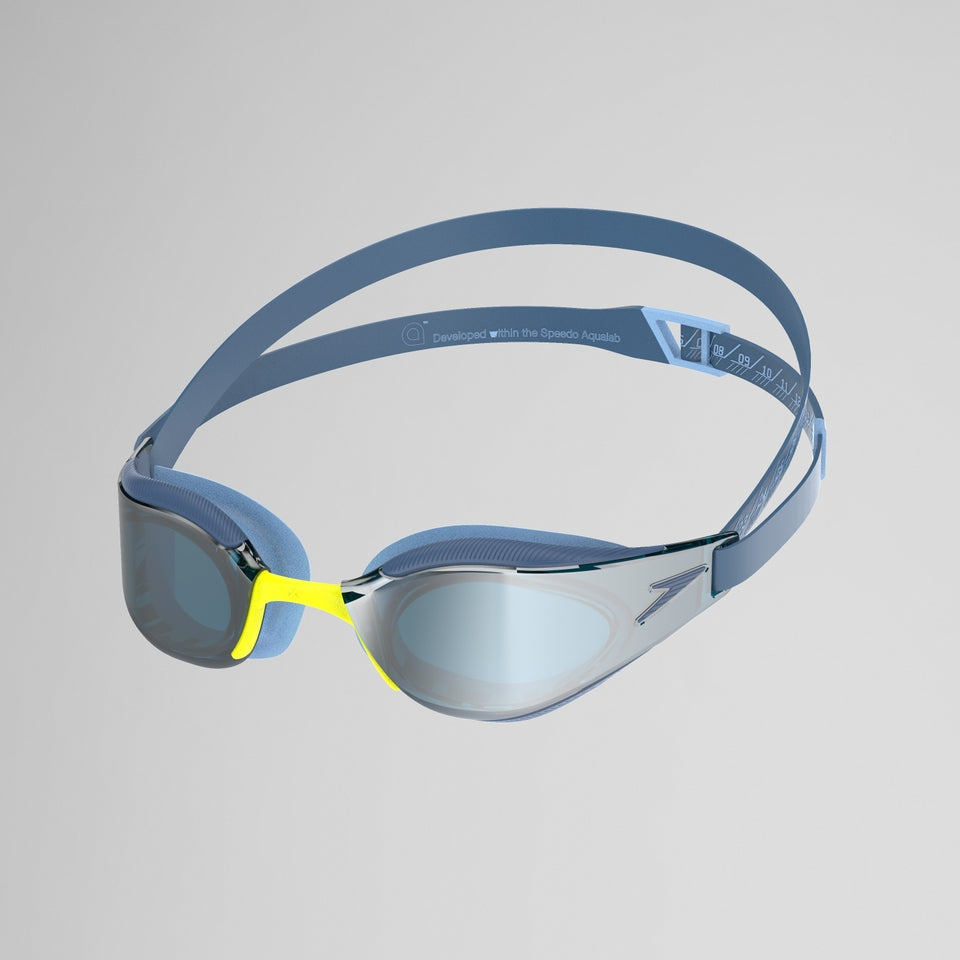Adult Fastskin Hyper Elite Mirrored Goggles Blue/Silver | Speedo