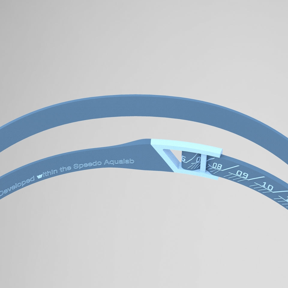 Adult Fastskin Pure Focus Mirrored Goggles Blue/Grey | Speedo
