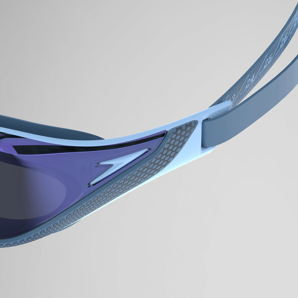 Adult Fastskin Pure Focus Mirrored Goggles Blue/Grey | Speedo