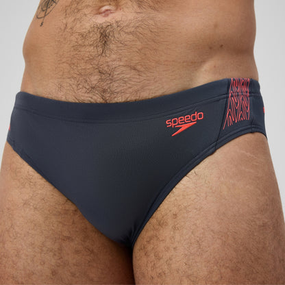 Hyperboom Splice Brief Grey/Orange | Speedo