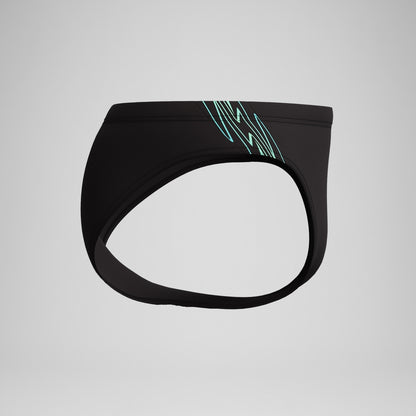 Hyperboom Splice Brief Black/Green | Speedo