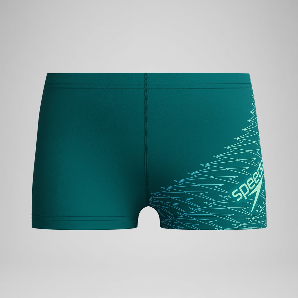 Boys Medley Logo Aquashort Green | Speedo