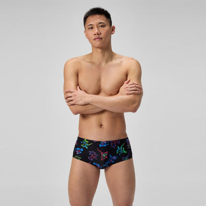 Club Training Printed 13.5cm Brief Black/Blue | Speedo