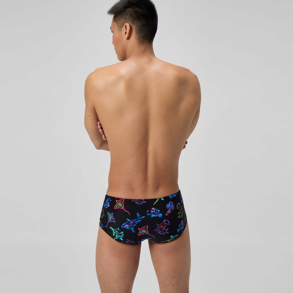 Club Training Printed 13.5cm Brief Black/Blue | Speedo