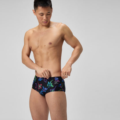 Club Training Printed 13.5cm Brief Black/Blue | Speedo