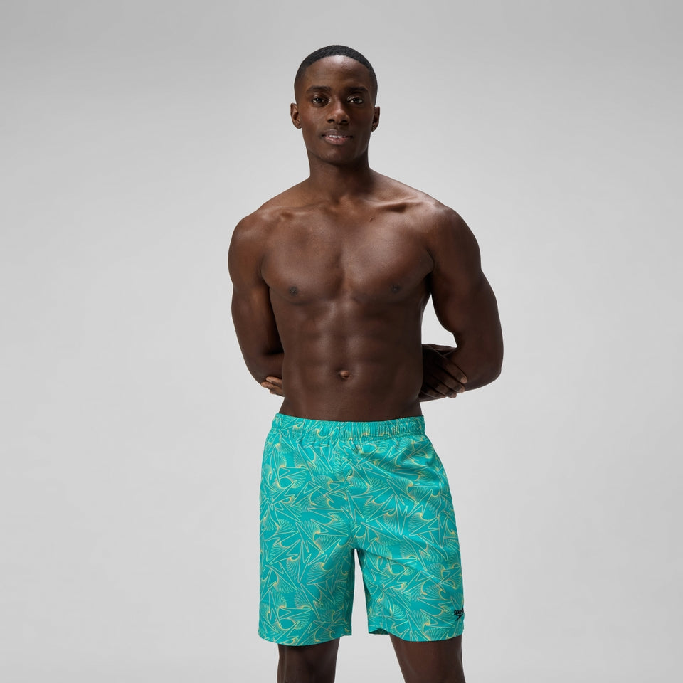 Xpress Lite Allover 45cm Swim Shorts Turquoise | Speedo