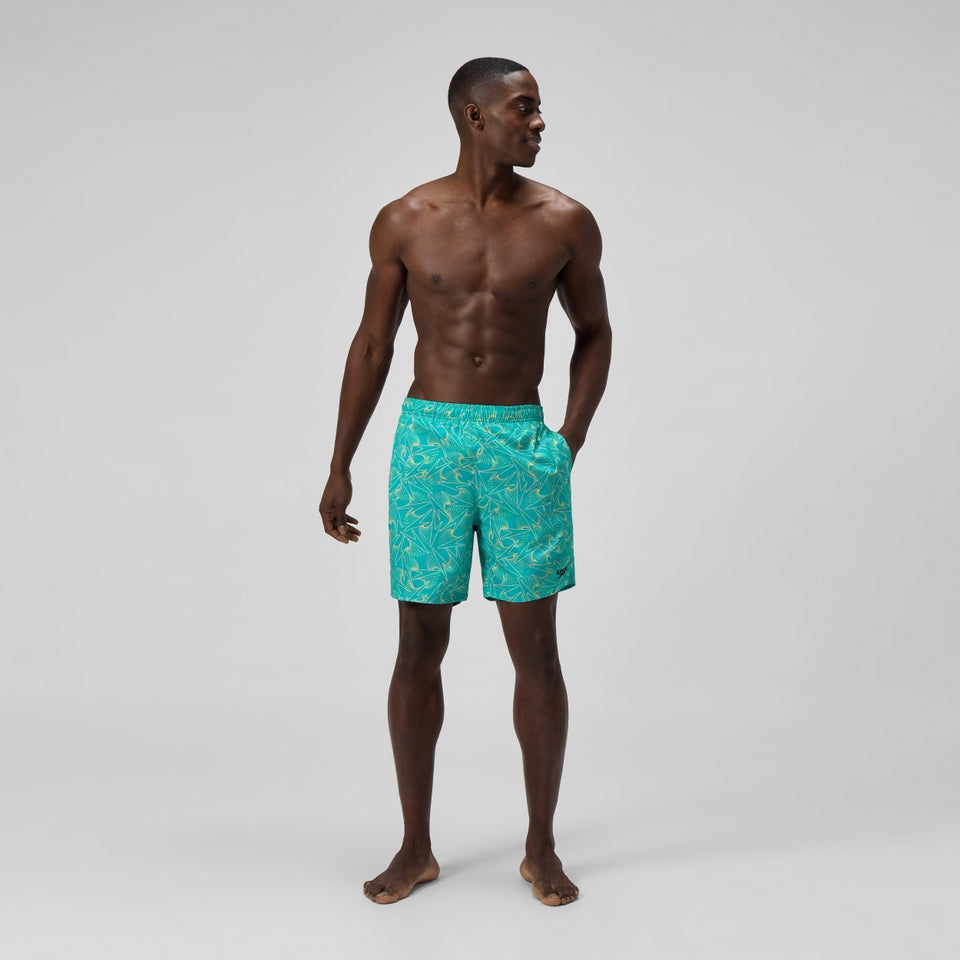 Xpress Lite Allover 45cm Swim Shorts Turquoise | Speedo