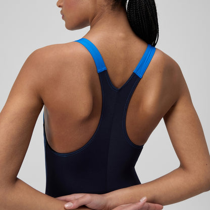 Placement Laneback Swimsuit Navy/Blue | Speedo