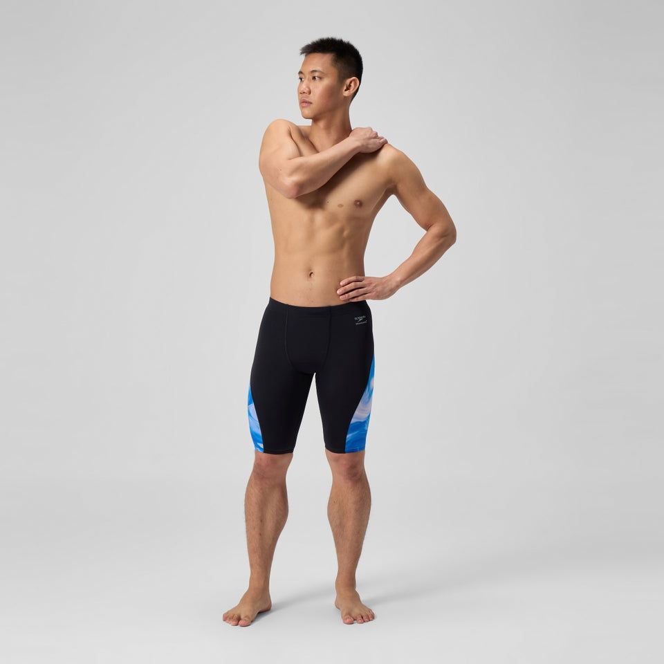 Club Training Printed Splice Jammer Black/Blue | Speedo