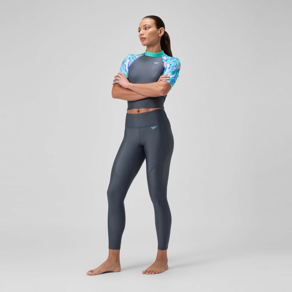 Solid Panel Leggings Grey | Speedo