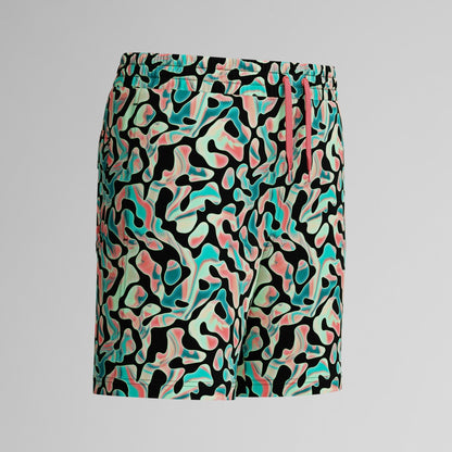 Boys Printed 38cm Swim Shorts Orange/Green | Speedo