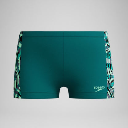 Boys Panel Aquashort Green | Speedo