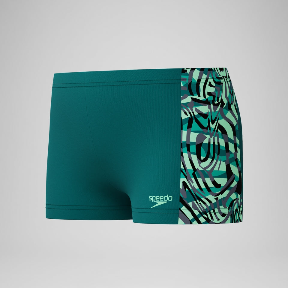 Boys Panel Aquashort Green | Speedo