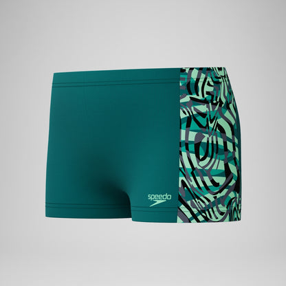 Boys Panel Aquashort Green | Speedo