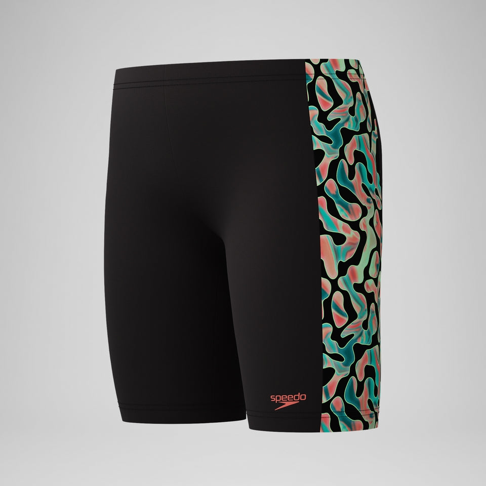 Boys Panel Jammer Black/Orange | Speedo
