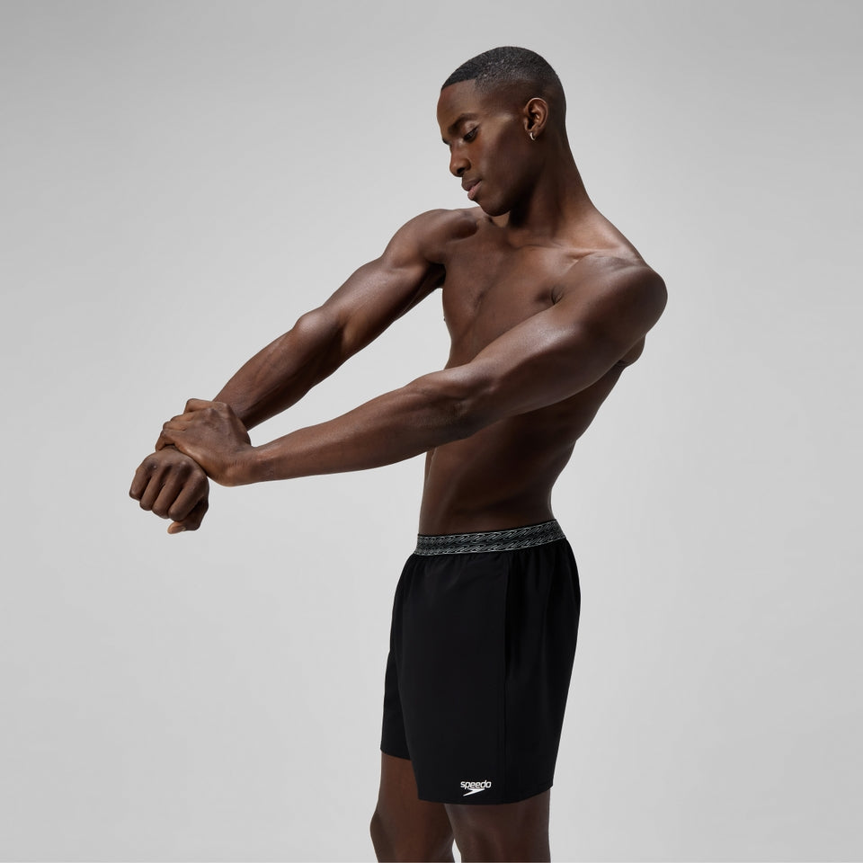 Hyperboom Band 40cm Swim Shorts Black/Dark Grey | Speedo